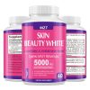 Glutathione Capsules - 5000mcg Glutathione Supplement - Skin Tone Enhancer - Targets Dark Spots & Acne Marks - Potent Antioxidant - 60 Capsules