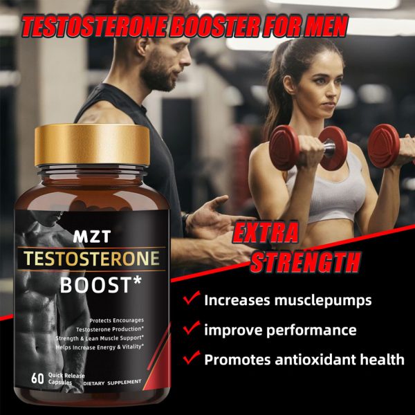 Testosterone Booster Supplement for Men -Male Enhancing Enlargement Pills - Enhance Energy, Endurance, Stamina, Strength, Drive & Muscle Growth - 60 Capsules - Image 6