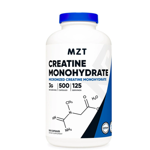 Micronized Creatine Monohydrate 3,000mg 500 Capsules, 125 Servings, 750mg of Creatine Monohydrate Per Capsule