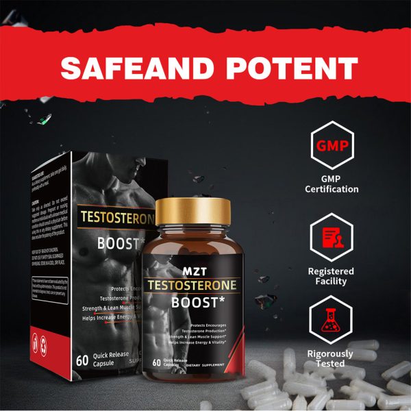 Testosterone Booster Supplement for Men -Male Enhancing Enlargement Pills - Enhance Energy, Endurance, Stamina, Strength, Drive & Muscle Growth - 60 Capsules - Image 3