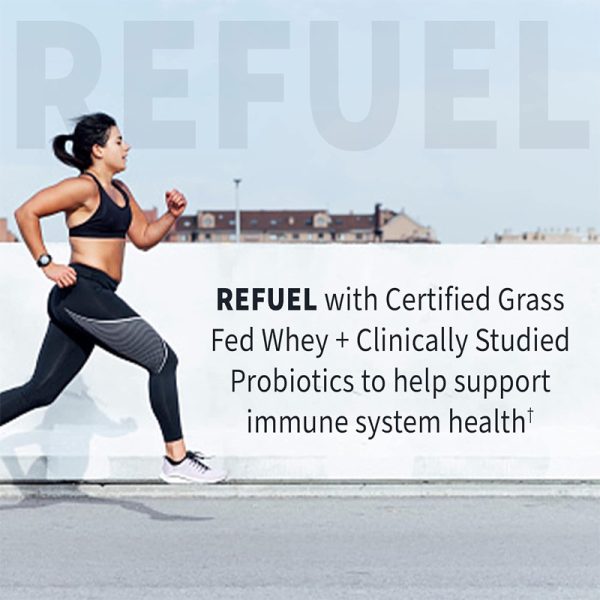 Sport Whey Protein Powder Chocolate, Premium Grass Fed Whey Protein Isolate Plus Probiotics for Immune System Health, 24g Protein, Non GMO, Gluten Free, Cold Processed - 20 Servings - Image 2