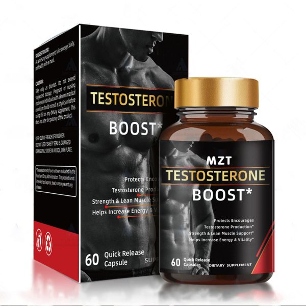 Testosterone Booster Supplement for Men -Male Enhancing Enlargement Pills - Enhance Energy, Endurance, Stamina, Strength, Drive & Muscle Growth - 60 Capsules - Image 2