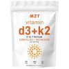 Premium Vitamin D3 5,000 IU & K2 (MK-7) 100 mcg Softgels with Coconut Oil, 120 Count D3 K2 Supplements -Supports Bones, Teeth, Muscle Function & Immune System